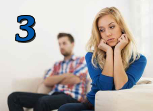 Young couple have problems in relationship